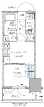 パークアクシス西大島コンフォートスクエア 833 間取り図