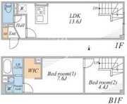リーガランド幡ヶ谷サウス 101 間取り図