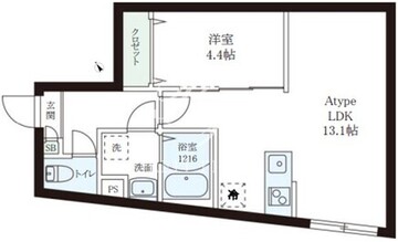 レピュア小石川レジデンス2 101 間取り図