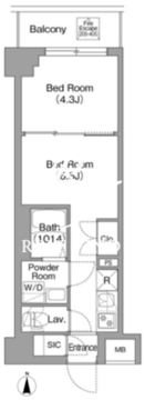 BPRレジデンス大島 107 間取り図