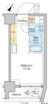トモア田端 410 間取り図