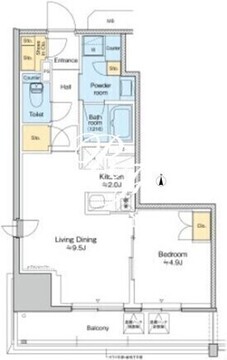 プラウドフラット四谷三丁目 501 間取り図