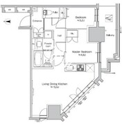 プラウドフラット錦糸町ウエスト 604 間取り図