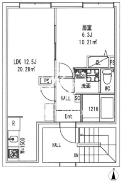オーブリオン白金 401 間取り図