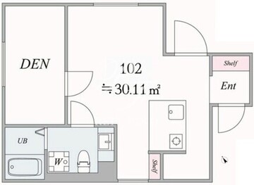 ザ・トリアス戸越銀座 102 間取り図