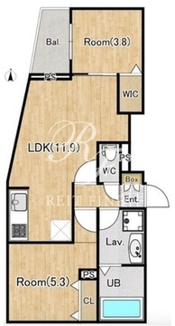 ジーグランデ西大井 502 間取り図