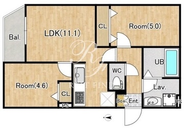 ジーグランデ西大井 501 間取り図