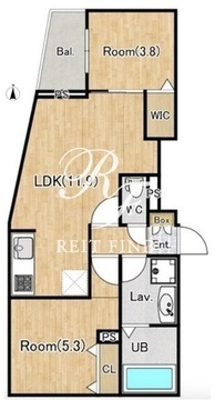 ジーグランデ西大井 402 間取り図