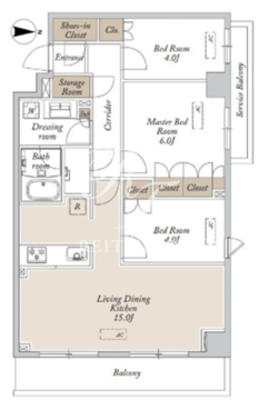 HF東尾久レジデンス 105 間取り図