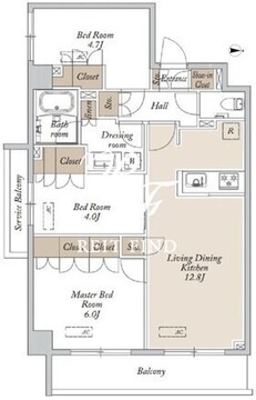 HF東尾久レジデンス 301 間取り図