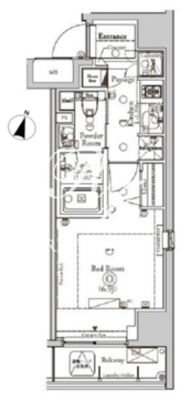 BPRレジデンス神田富山町 303 間取り図