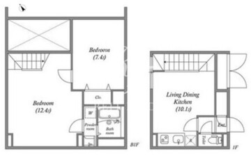 リーガランド早稲田南 101 間取り図
