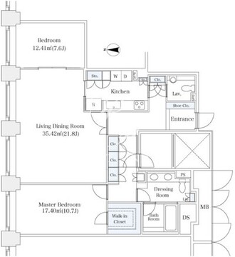 ラ・トゥール芝公園 2902 間取り図