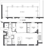 コンフォリア不動前 410 間取り図