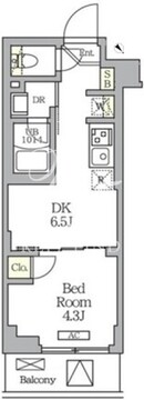 ハーモニーレジデンス馬込 404 間取り図