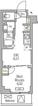 ハーモニーレジデンス馬込 204 間取り図