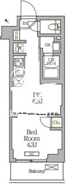 ハーモニーレジデンス馬込 405 間取り図