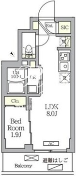 ハーモニーレジデンス馬込 406 間取り図