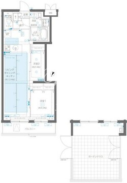 ズーム蒲田イースト 104 間取り図