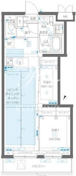 ズーム蒲田イースト 504 間取り図