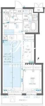 ズーム蒲田イースト 506 間取り図