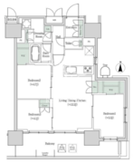 ブルックサイドレジデンス木場 922 間取り図