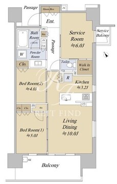 シティハウス巣鴨 204 間取り図