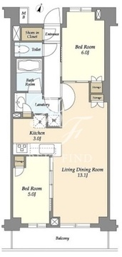 ブレス中野弥生町 412 間取り図