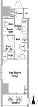 コンフォリア門前仲町 412 間取り図