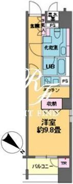 カスタリア銀座3 403 間取り図
