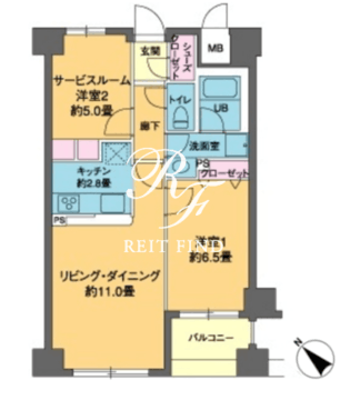 カスタリア茅場町 703 間取り図