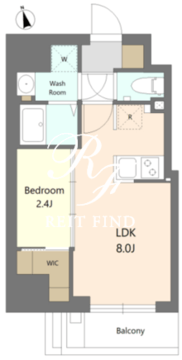 プロスタイルウェルス新小岩 1001 間取り図