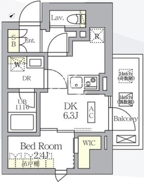 アークマーク大塚 201 間取り図