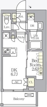 アークマーク大塚 202 間取り図
