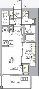 アークマーク大塚 402 間取り図