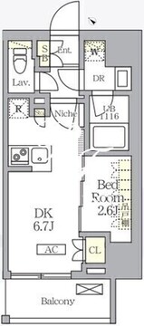 アークマーク大塚 602 間取り図