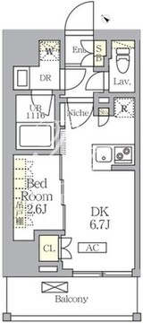 アークマーク大塚 203 間取り図