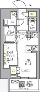 アークマーク大塚 504 間取り図