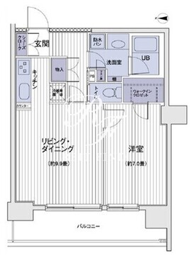 エスティメゾン大島 1202 間取り図