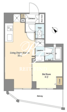 グランカーサ板橋本町 1101 間取り図