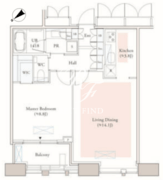 Dマークス西新宿タワー 2207 間取り図