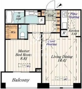 Dマークス西新宿タワー 2206 間取り図