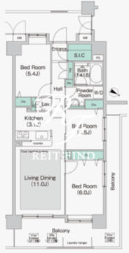 コンフォリア板橋仲宿 307 間取り図
