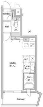 コンフォリア用賀 405 間取り図