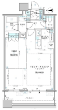 パークタワー勝どき S-4410 間取り図