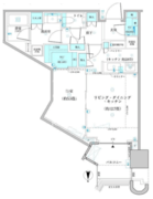 パークタワー勝どき M-2608 間取り図
