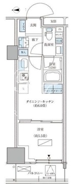パークアクシス品川天王洲アイル 215 間取り図