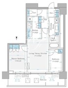 パークシティ中野ザタワーエアーズ 1327 間取り図