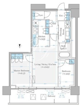 パークシティ中野ザタワーエアーズ 1327 間取り図