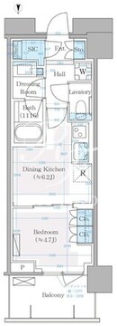 パークシティ中野ザタワーエアーズ 2106 間取り図
